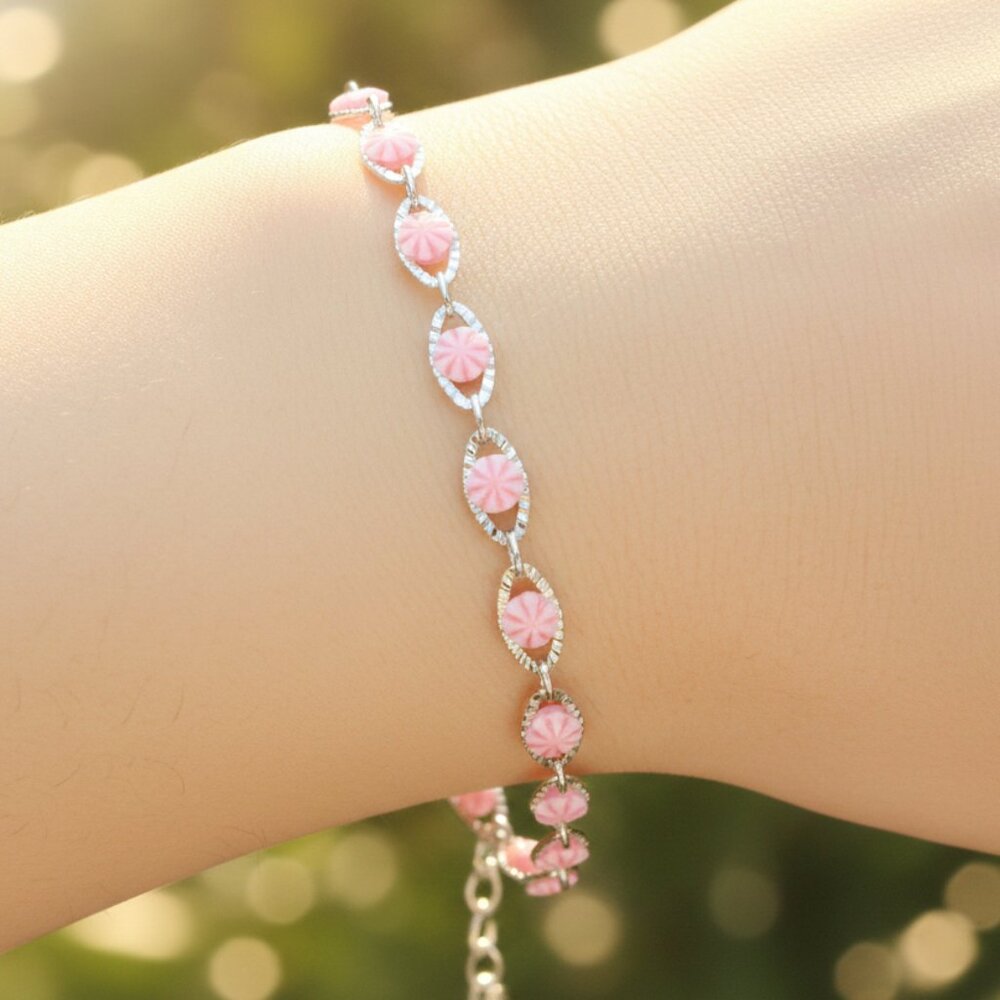 "Trendy Handmade Bracelet – A Stylish Gift for Women & Girls, MAR091278  Crafted